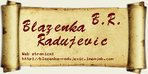 Blaženka Radujević vizit kartica